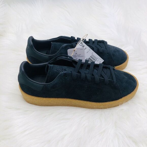 Brand New Mens ADIDAS STAN SMITH CREPE Black Gum Originals Black Size 8‎ Men - Picture 3 of 11